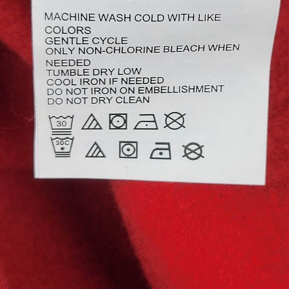 Fanatics Tampa Bay Buccaneers Mens 2XL Sweatshirt Red Fleece Pullover Hoodie NFL - Picture 11 of 14